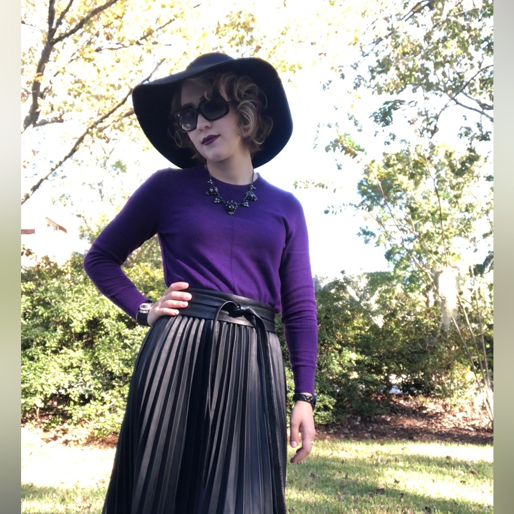 Banana Republic purple Italian fabric sweater